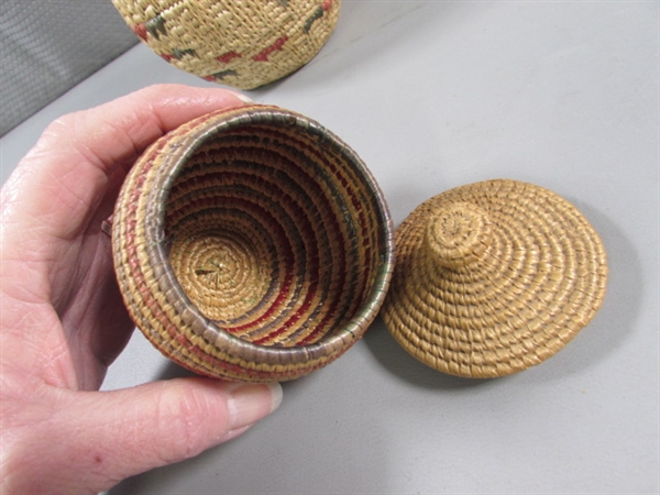 ARTIST MADE WOVEN BASKETS