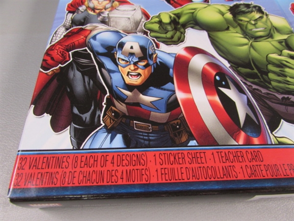 4 NEW BOXES OF AVENGERS VALENTINES DAY CARDS - 32 COUNT X 4