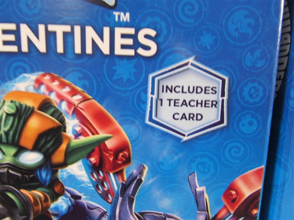 4 NEW BOXES OF SKYLANDERS VALENTINES DAY CARDS W/STICKERS - 32 COUNT X 4