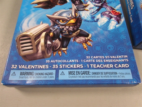 4 NEW BOXES OF SKYLANDERS VALENTINES DAY CARDS W/STICKERS - 32 COUNT X 4