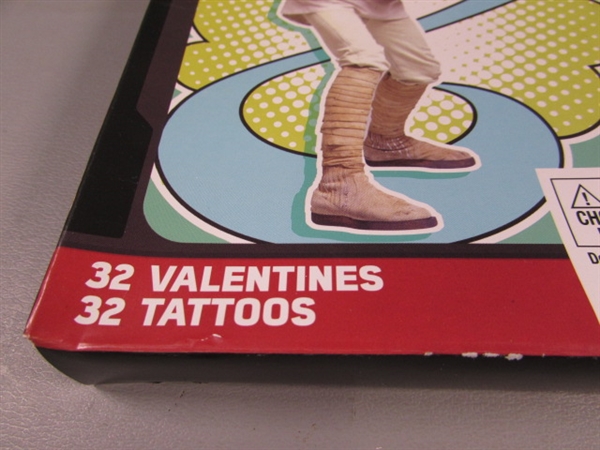 4 NEW BOXES OF STAR WARS VALENTINES DAY CARDS W/TATTOOS - 32 COUNT X 4