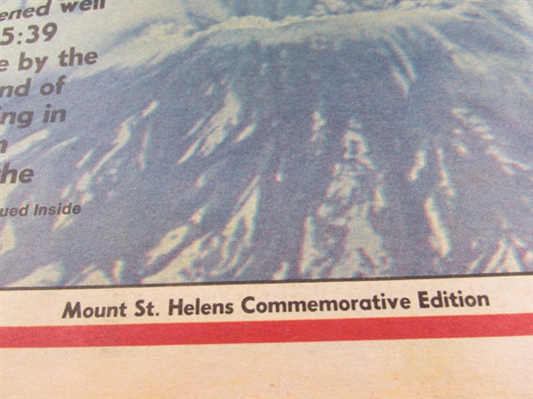 VINTAGE 1980 MT ST HELENS ERUPTION NEWSPAPERS & OTHERS