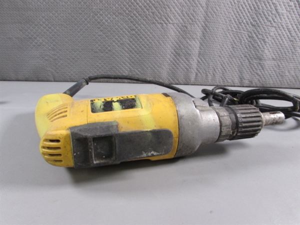 2 DEWALT ELECTRIC DRYWALL SCREWDRIVERS - BOTH WORK