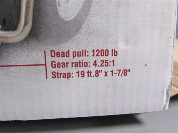 NEW HAUL MASTER HAND STRAP TRAILER WINCH 1200 LB CAPACITY