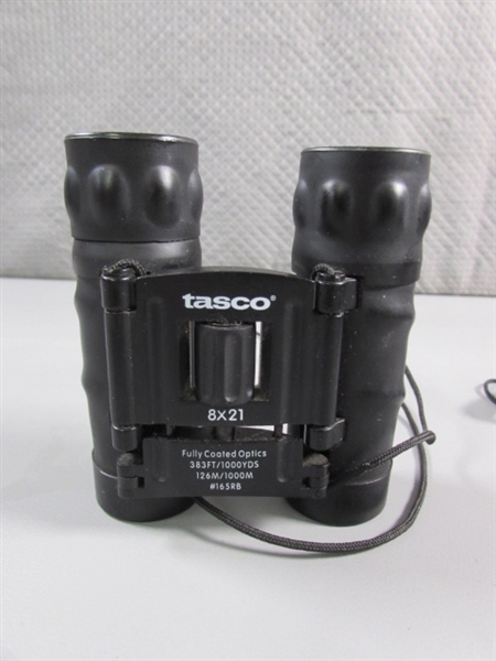 TASCO & EDDIE BAUER 8X21 BINOCULARS