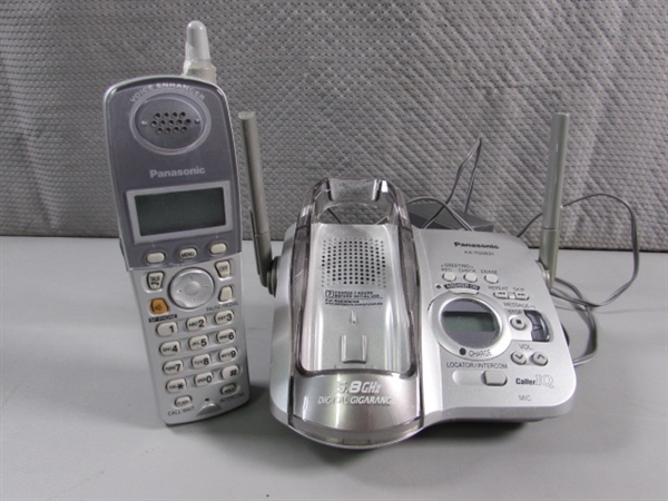 PANASONIC PHONE & ASST ALARM CLOCKS