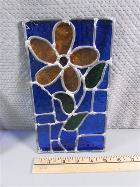 SMALL LEAD CAME STAINED GLASS ART