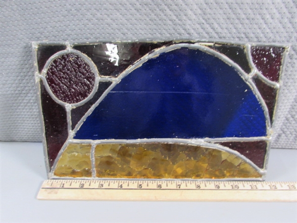 SMALL LEAD CAME STAINED GLASS ART