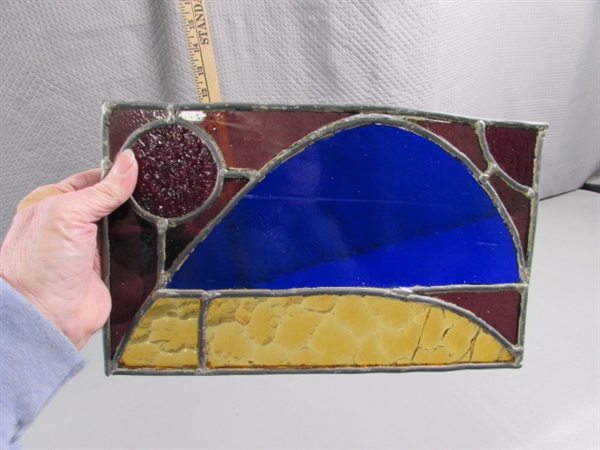 SMALL LEAD CAME STAINED GLASS ART