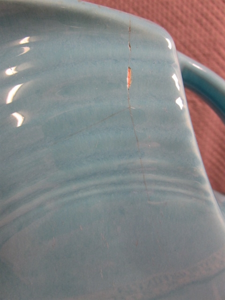 FIESTAWARE LARGE DISC TURQUOISE PITCHER