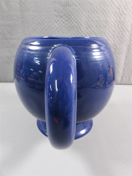 VINTAGE FIESTAWARE ICE LIP COBALT PITCHER