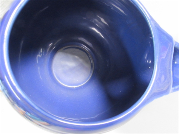 VINTAGE FIESTAWARE ICE LIP COBALT PITCHER