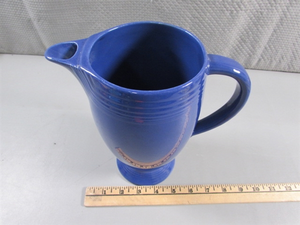 VINTAGE COBALT BLUE FIESTAWARE COFFEE POT