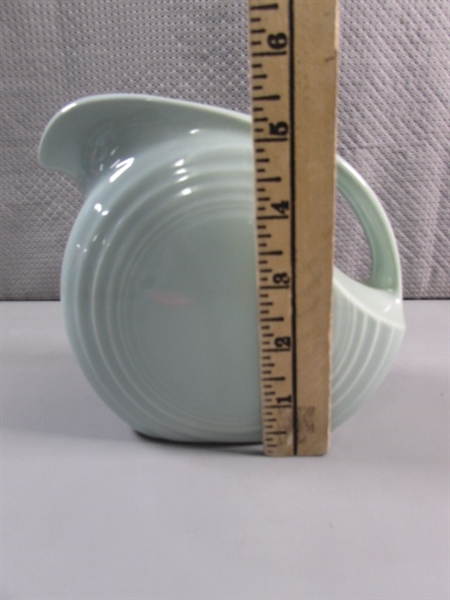 SMALL FIESTAWARE WARE DISC PITCHER SEA MIST GREEN