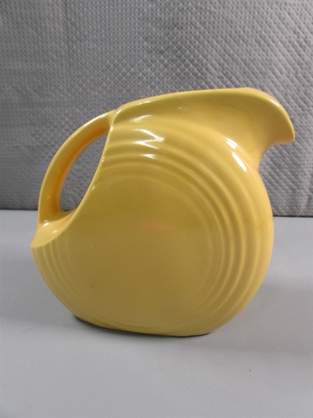 SMALL FIESTAWARE WARE DISC PITCHER - YELLOW