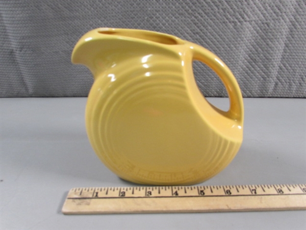 SMALL FIESTAWARE WARE DISC PITCHER - YELLOW