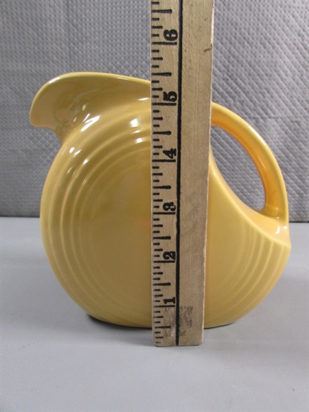 SMALL FIESTAWARE WARE DISC PITCHER - YELLOW