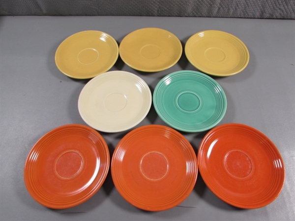 FIESTAWARE SAUCERS & DESSERT PLATES