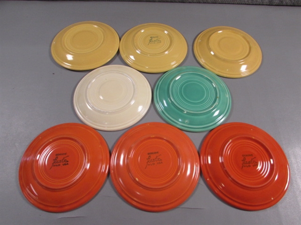 FIESTAWARE SAUCERS & DESSERT PLATES