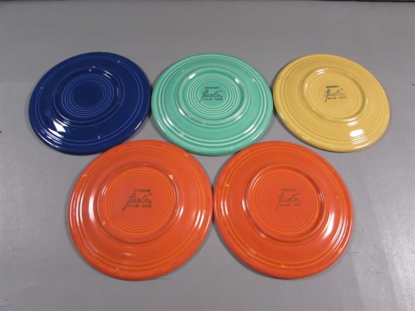 FIESTAWARE SAUCERS & DESSERT PLATES