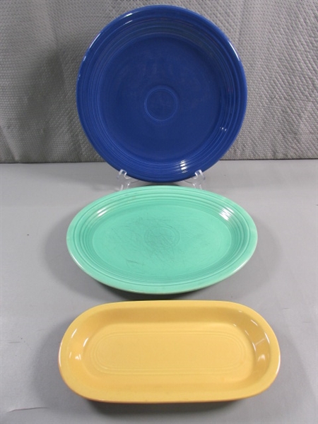 FIESTAWARE OVAL & ROUND PLATTERS & SMALL OVAL SERVING DISH