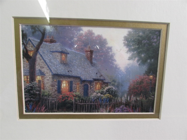 FRAMED TRIO OF THOMAS KINKADE PRINTS