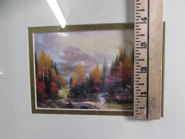 FRAMED TRIO OF THOMAS KINKADE PRINTS