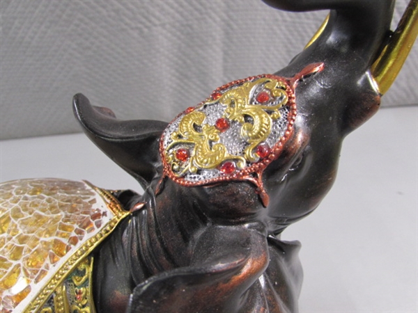 PARADE ELEPHANT STATUE - RESIN