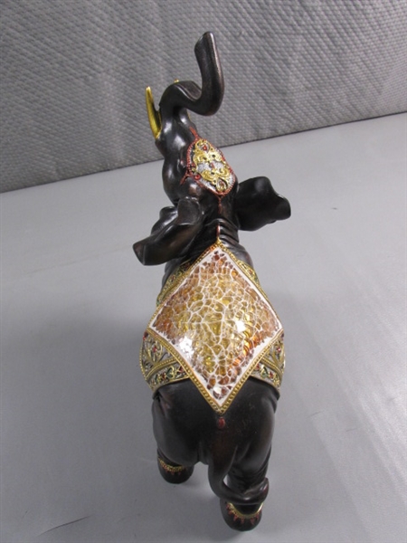 PARADE ELEPHANT STATUE - RESIN