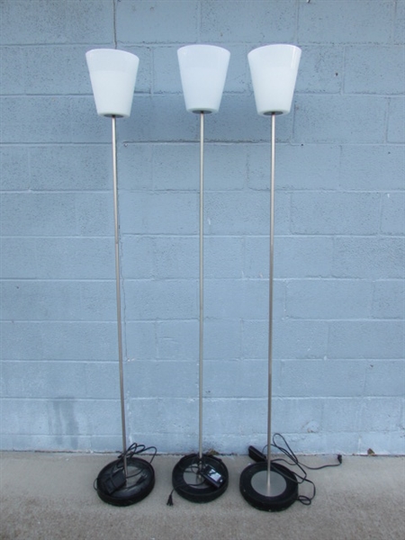 TRIO OF FLOOR LAMPS