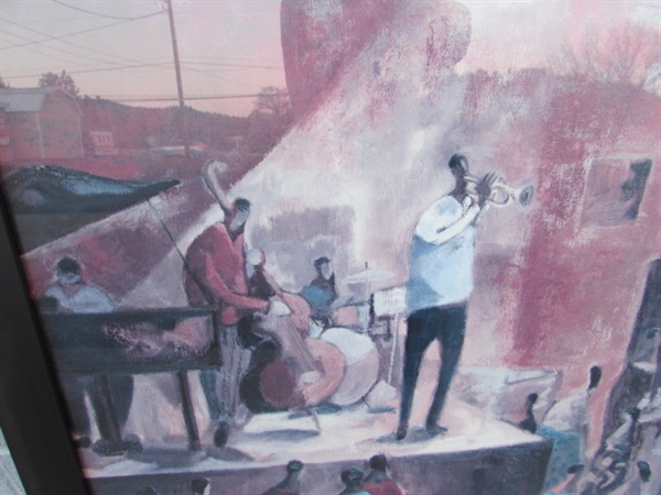 RED JAZZ BY DIDIER LOURENCO FINE ART PRINT