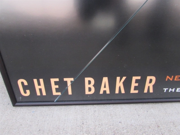 CHET BAKER PRINT - NEEDS NEW GLASS