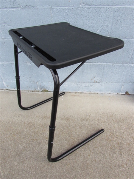 2 ADJUSTABLE FOLDING TABLE-MATE TABLES