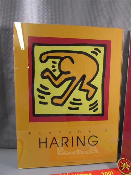 2 KEITH HARING PRINTS, 2 CALENDARS & A TOP