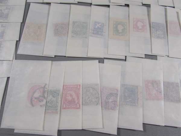 MIXED LOT OF POSTAGE STAMP SINGLES IN GLASSINE ENVELOPES #1