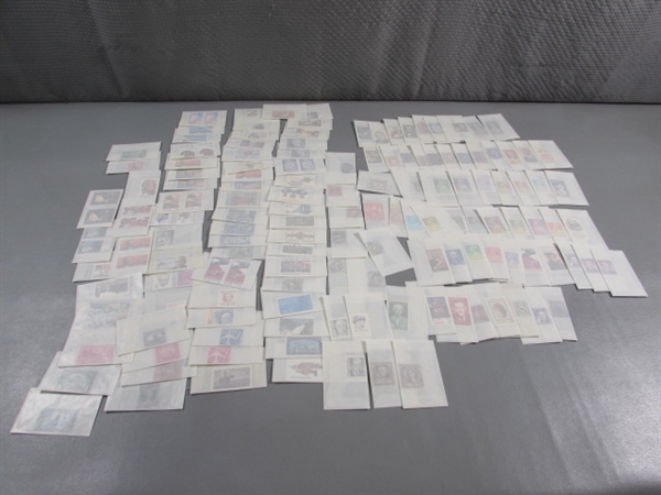 MIXED LOT OF POSTAGE STAMP SINGLES IN GLASSINE ENVELOPES #2