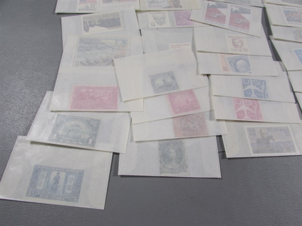 MIXED LOT OF POSTAGE STAMP SINGLES IN GLASSINE ENVELOPES #2