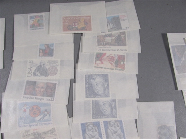 MIXED LOT OF POSTAGE STAMP SINGLES IN GLASSINE ENVELOPES #2