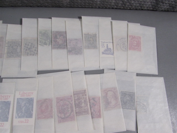 MIXED LOT OF POSTAGE STAMP SINGLES IN GLASSINE ENVELOPES #3