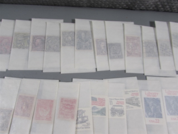 MIXED LOT OF POSTAGE STAMP SINGLES IN GLASSINE ENVELOPES #3