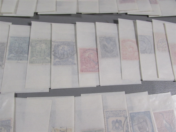 MIXED LOT OF POSTAGE STAMP SINGLES IN GLASSINE ENVELOPES #3