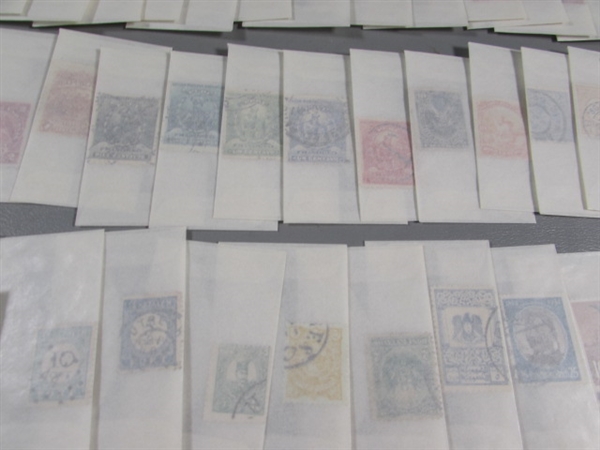 MIXED LOT OF POSTAGE STAMP SINGLES IN GLASSINE ENVELOPES #3