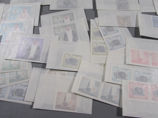 MIXED LOT OF POSTAGE STAMP SINGLES IN GLASSINE ENVELOPES #3