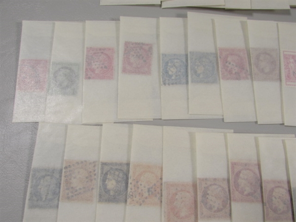 MIXED LOT OF POSTAGE STAMP SINGLES IN GLASSINE ENVELOPES #4