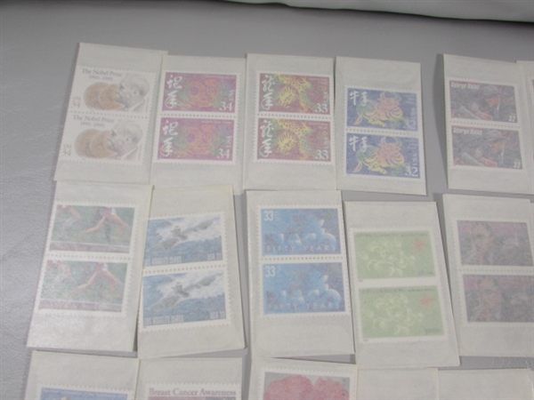 MIXED LOT OF POSTAGE STAMP DOUBLES & SINGLES IN GLASSINE ENVELOPES #5