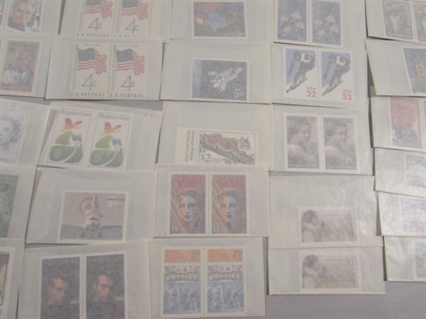 MIXED LOT OF POSTAGE STAMP DOUBLES & SINGLES IN GLASSINE ENVELOPES #5