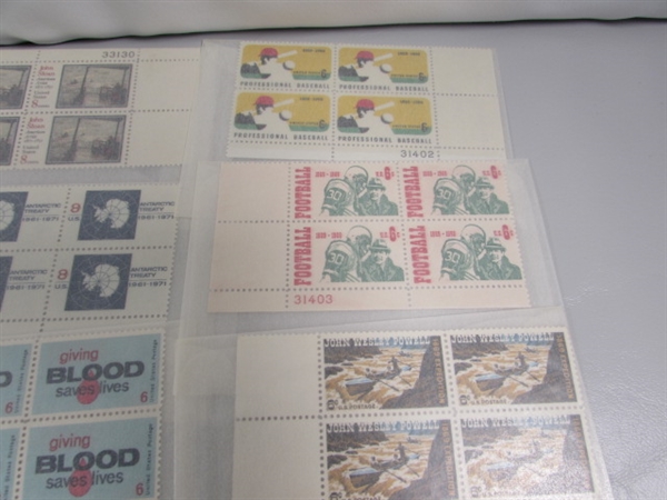 MIXED LOT OF US POSTAGE STAMP PLATE BLOCKS IN GLASSINE ENVELOPES ASST DENOMINATIONS #2