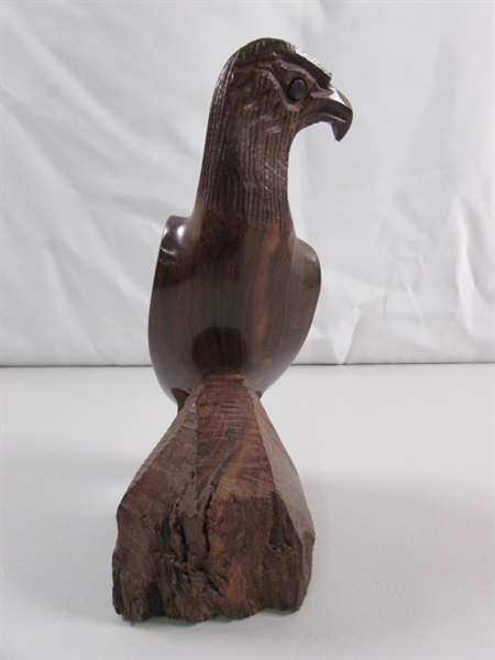 IRONWOOD EAGLE CARVING SCULPTURE