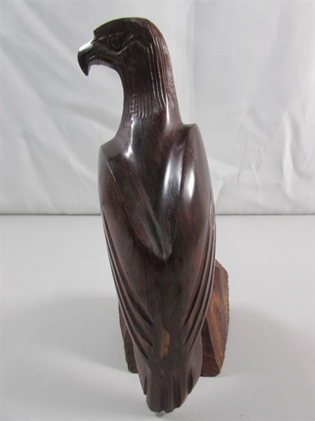 IRONWOOD EAGLE CARVING SCULPTURE