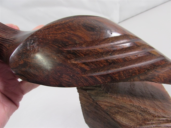 IRONWOOD EAGLE CARVING SCULPTURE